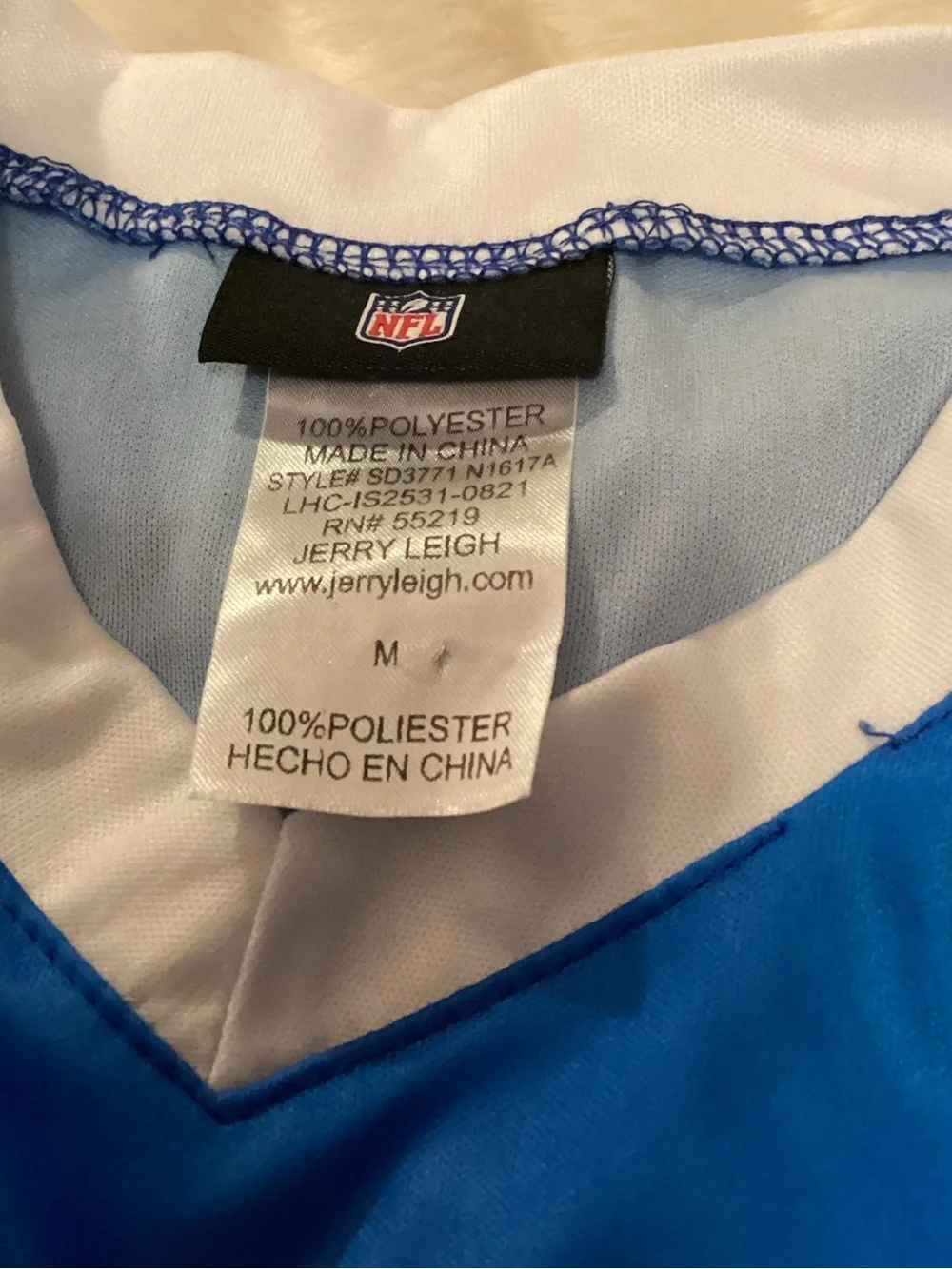 Powder Blue Los Angeles Chargers Tutu Tailgate Game Day V-Neck Costume